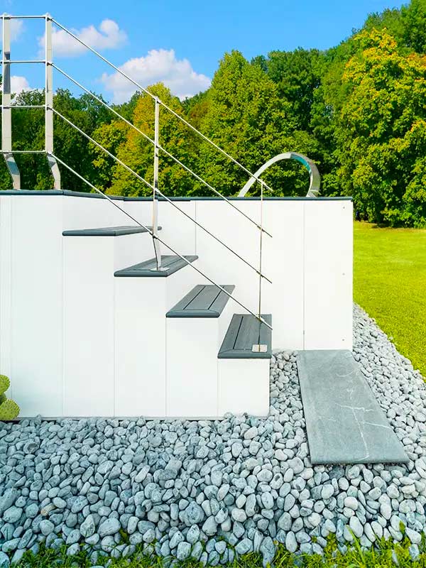 Piscine e minipiscine in pannelli d'acciaio